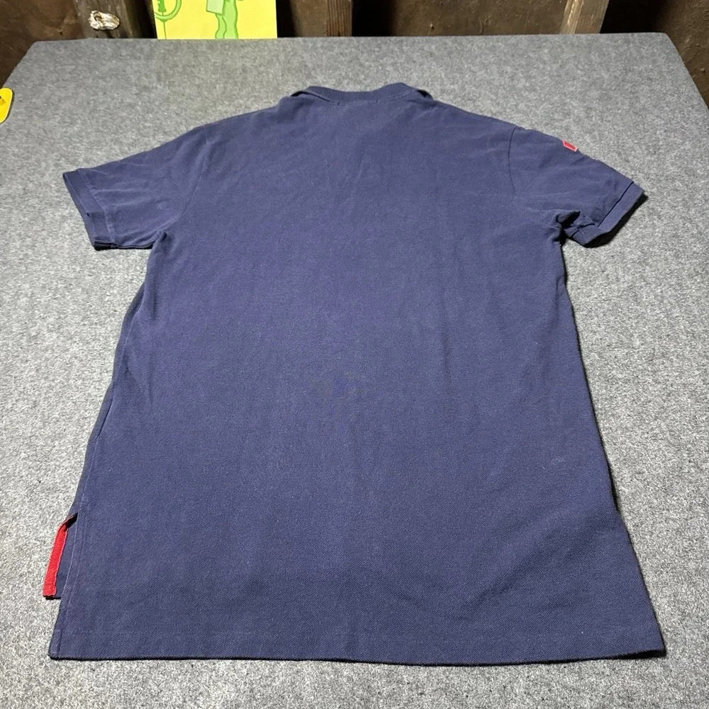 VTG 90s Polo Ralph Lauren Embroidered Polo Shirt Mens M Horses Outdoor Preppy - Picture 4 of 6